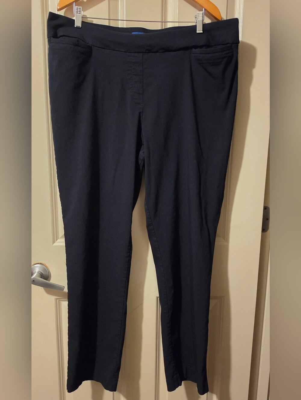 Apt. 9 Black Stretch Pull-On Trousers - Picture 1 of 8